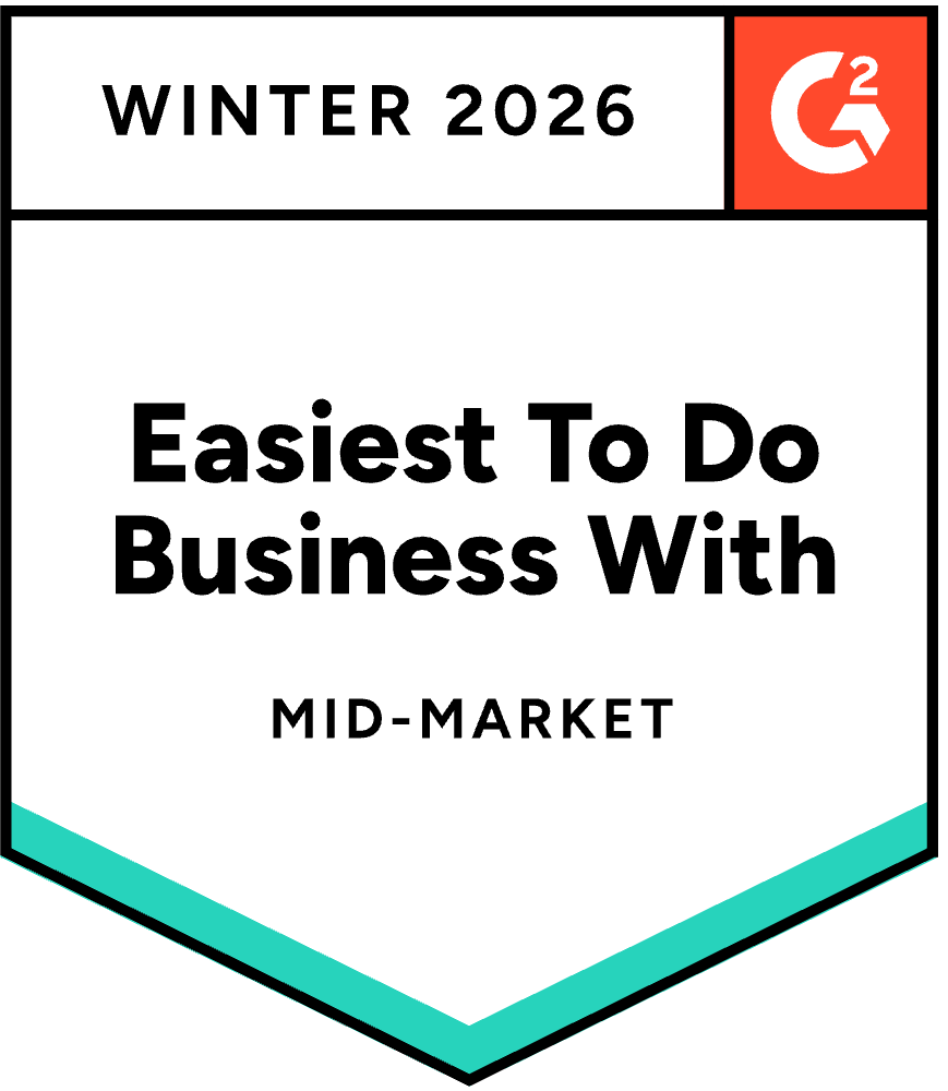 G2 Easiest To Do Business With, Mid-Market