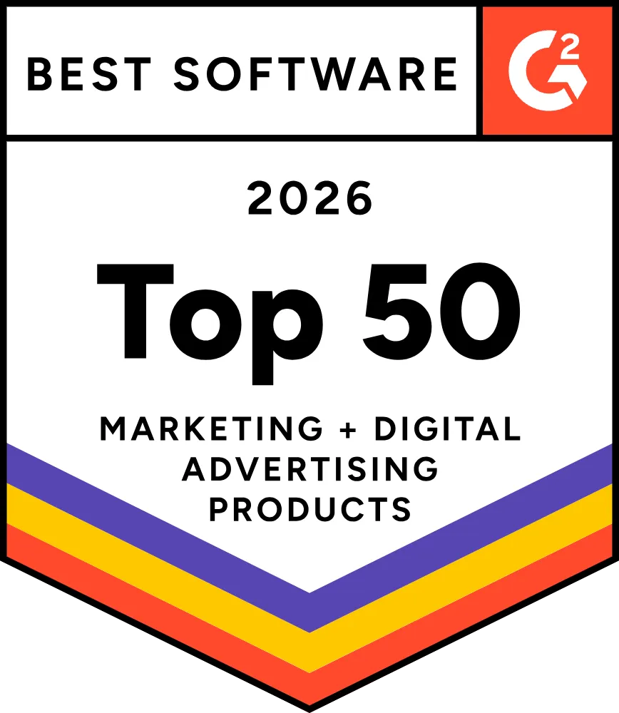 G2 2026 Top 50 Marketing and Digital Advertising Products